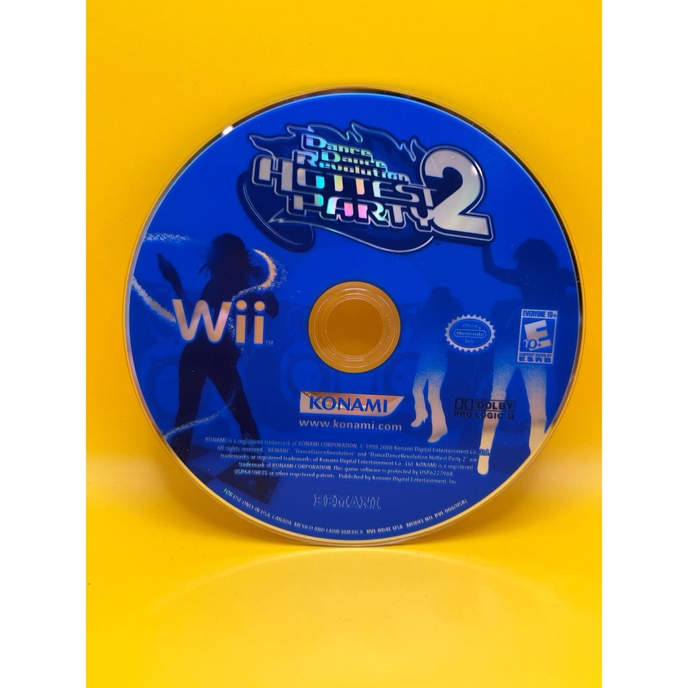 Dance Dance Revolution: Hottest Party 2 (Nintendo Wii, 2008) DISC ONLY